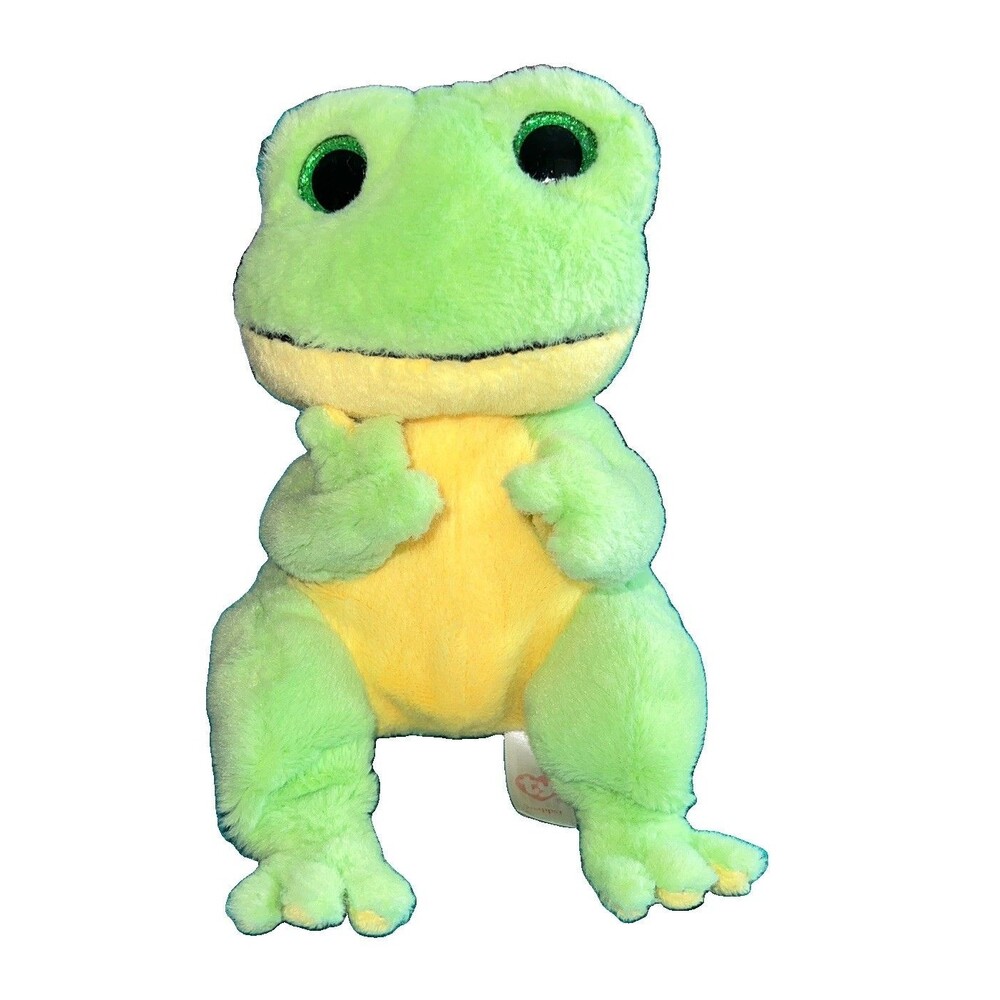 Ty Beanie Babies Snapper Green Frog Plush Stuffed Animal